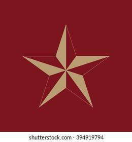 The star icon. Star symbol. Flat Vector illustration
