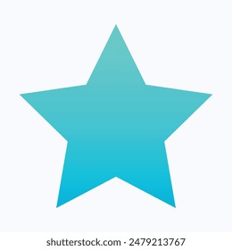 Star Icon Symbol. Isolated Gradient Vector Icon.
