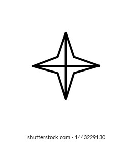 star icon, symbol, logo, illustration design
