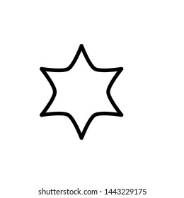 star icon, symbol, logo, illustration design