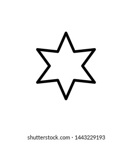 star icon, symbol, logo, illustration design