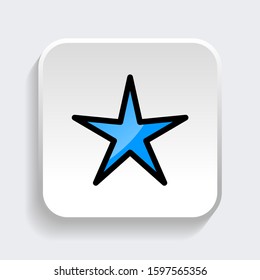 Star icon. symbol of rate or favorite with trendy filled line style icon for web site design, logo, app, UI isolated on white background