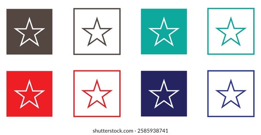 Star icon symbol, Rating, sign. Vector illustration