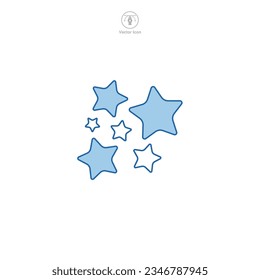 Icono de estrella ilustración vectorial aislada en fondo blanco