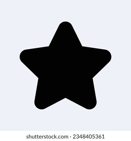 Star Icon Symbol. Star Icon Vector Illustration.
