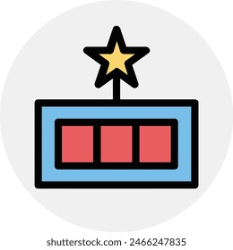 star icon symbol vector image