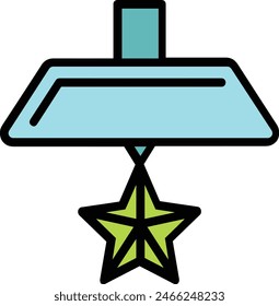 star icon symbol vector image