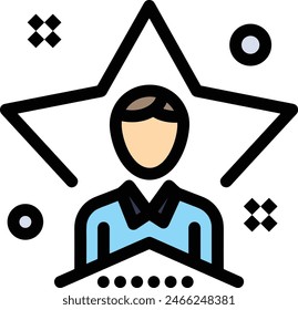 star icon symbol vector image
