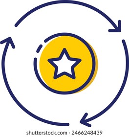 star icon symbol vector image