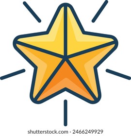 star icon symbol vector image