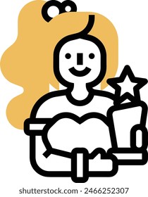 star icon symbol vector image