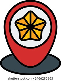 símbolo de estrella Imagen de Vector