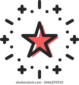 star icon symbol vector image