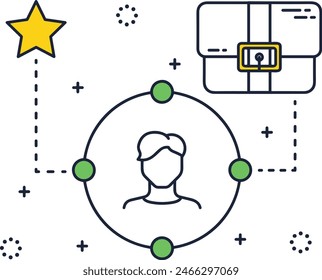 símbolo de estrella Imagen de Vector