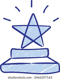 star icon symbol vector image