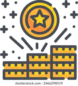 star icon symbol vector image