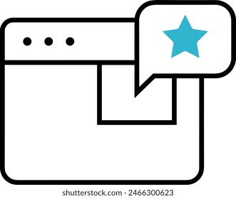 star icon symbol vector image