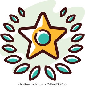 star icon symbol vector image