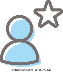 star icon symbol vector image