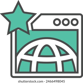 star icon symbol vector image