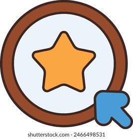 símbolo de estrella Imagen de Vector