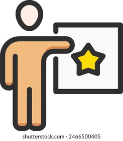 símbolo de estrella Imagen de Vector