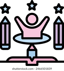 star icon symbol vector image