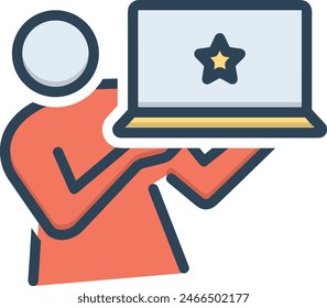 star icon symbol vector image