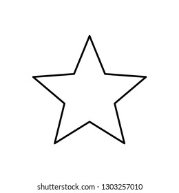 star icon symbol vector. on white background