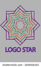 icono estrella logotipo de trabajo en equipo para su diseño.