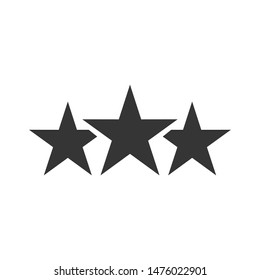 Star icon template color editable. Star symbol vector sign isolated on white background.