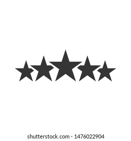 Star icon template color editable. Star symbol vector sign isolated on white background.