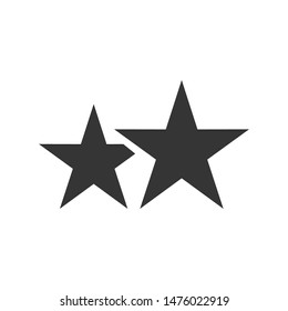 Star icon template color editable. Star symbol vector sign isolated on white background.