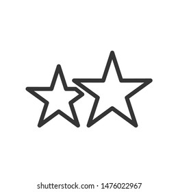 Star icon template color editable. Star symbol vector sign isolated on white background.