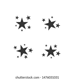 Star icon template color editable. Star symbol vector sign isolated on white background.