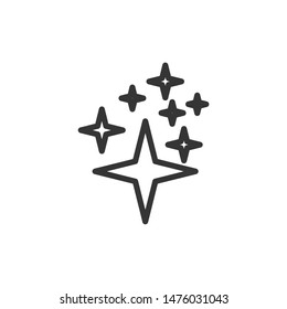 Star icon template color editable. Star symbol vector sign isolated on white background.