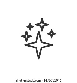 Star icon template color editable. Star symbol vector sign isolated on white background.