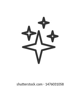 Star icon template color editable. Star symbol vector sign isolated on white background.