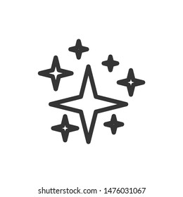Star icon template color editable. Star symbol vector sign isolated on white background.