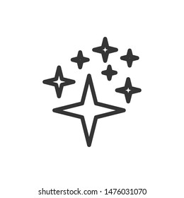 Star icon template color editable. Star symbol vector sign isolated on white background.