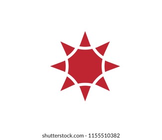 Star icon Template vector illustration design