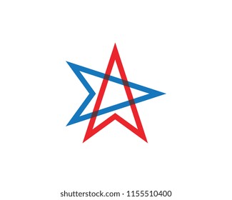 Star icon Template vector illustration design