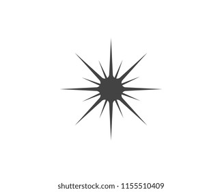 Star icon Template vector illustration design