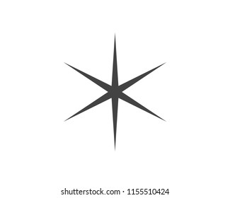 Star icon Template vector illustration design