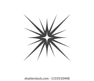 Star icon Template vector illustration design