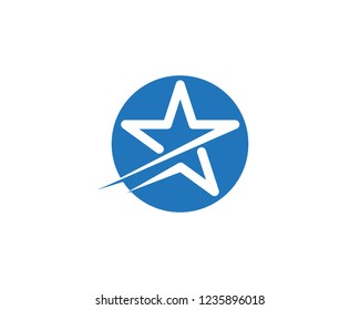 Star icon Template vector illustration design