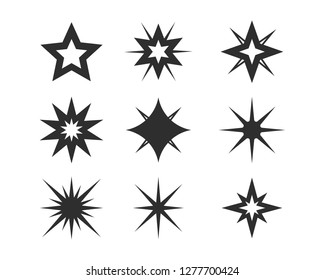 Star icon Template vector illustration design - Vector