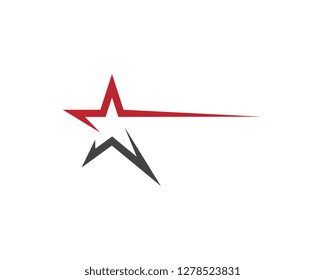 Star icon Template vector illustration design