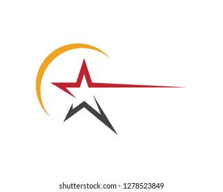 Star icon Template vector illustration design