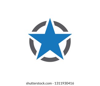 Star icon Template vector illustration design